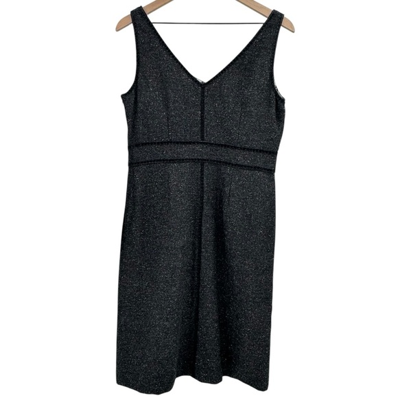 Sigrid Olsen 2 Piece Suit Shift Dress Blazer Jacket Gray Tweed Wool Blend | Sz 6 - Picture 6 of 15